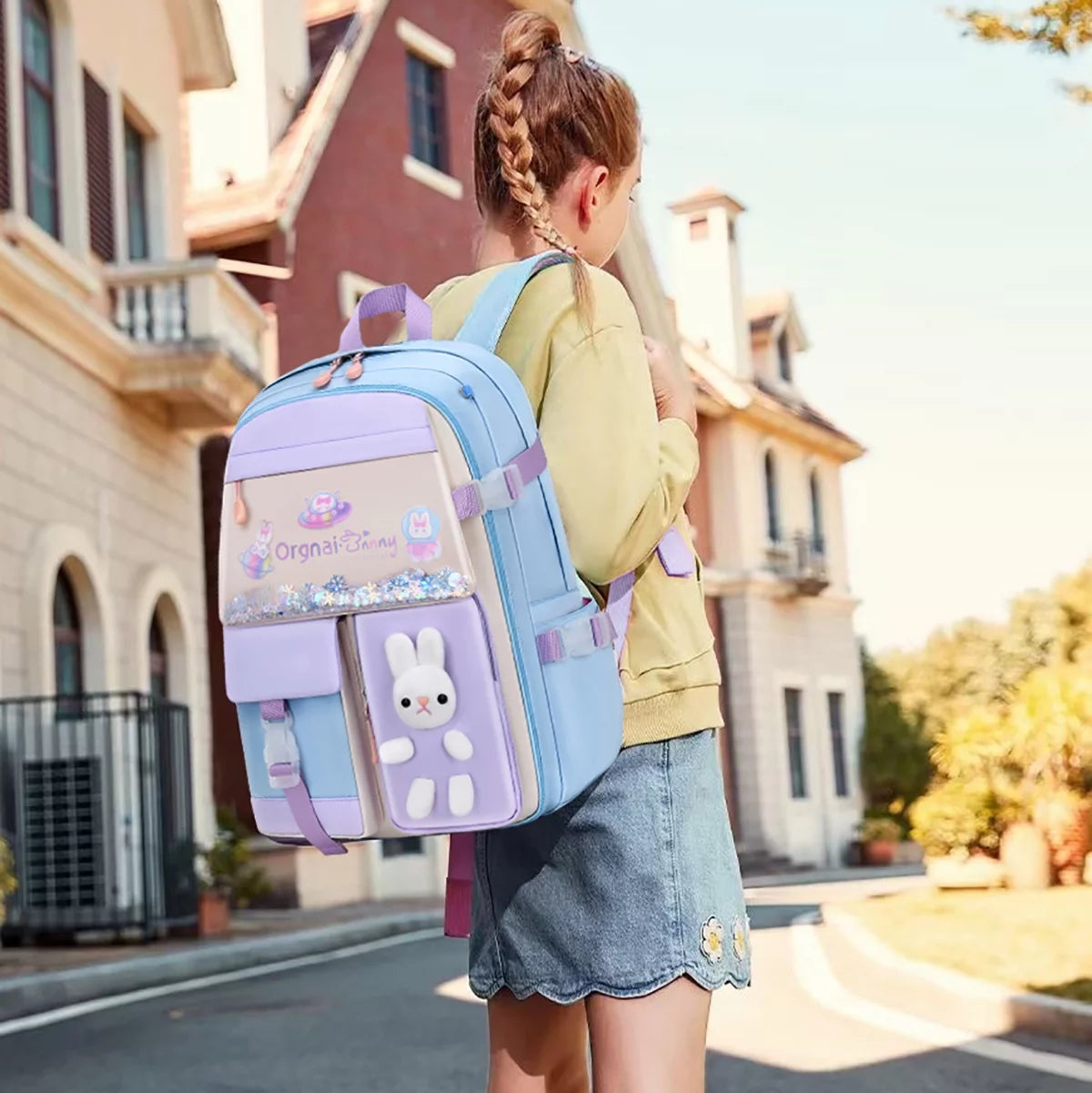 Backpacks Bunny School Backpack Cute Backpack Laptop Bag School Bookbag, Blue