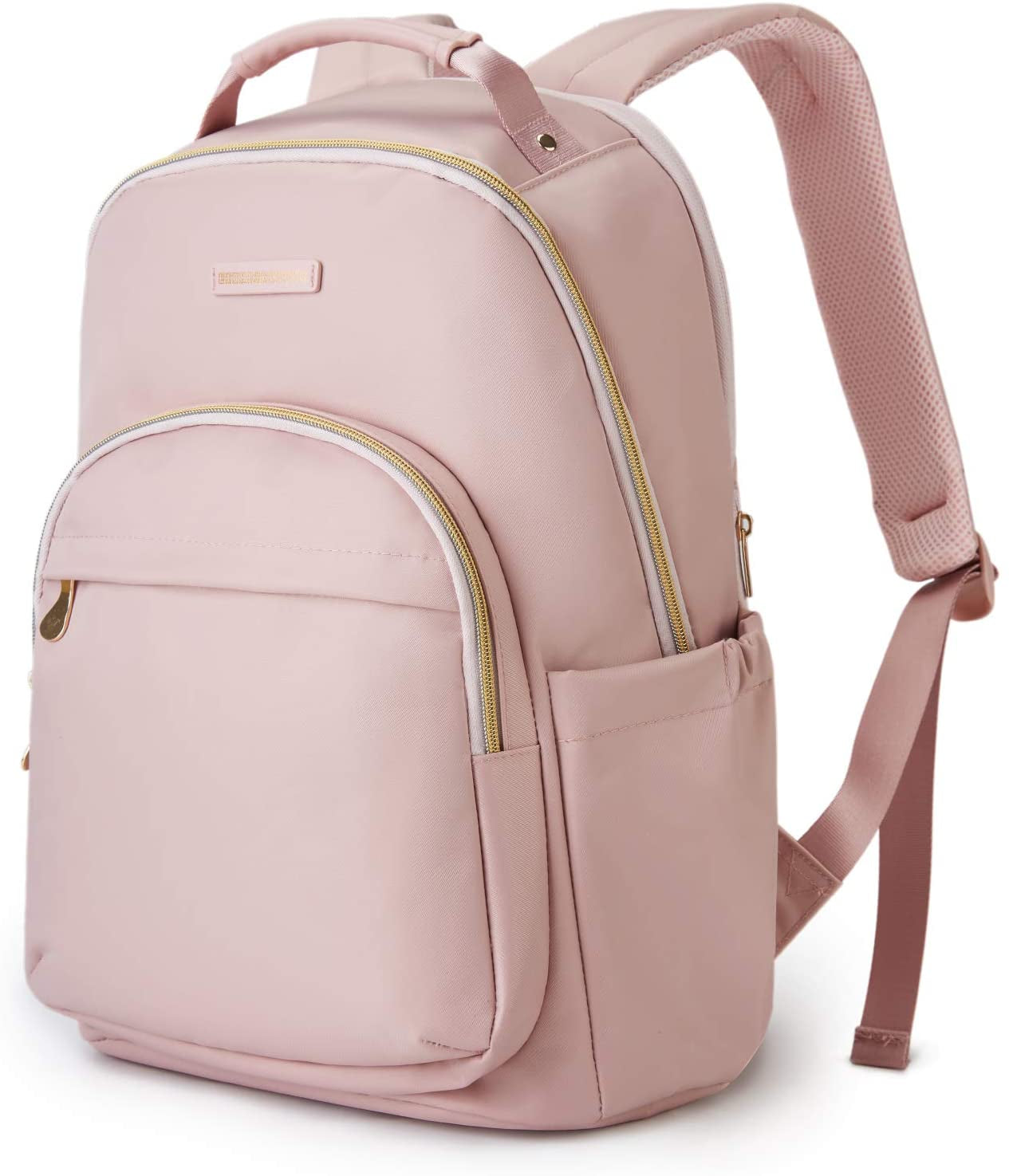 Laptop Backpack for Women, Travel Bookbag for 17.3 Inch Computer, Backpack for Work Travel College, Large Pink