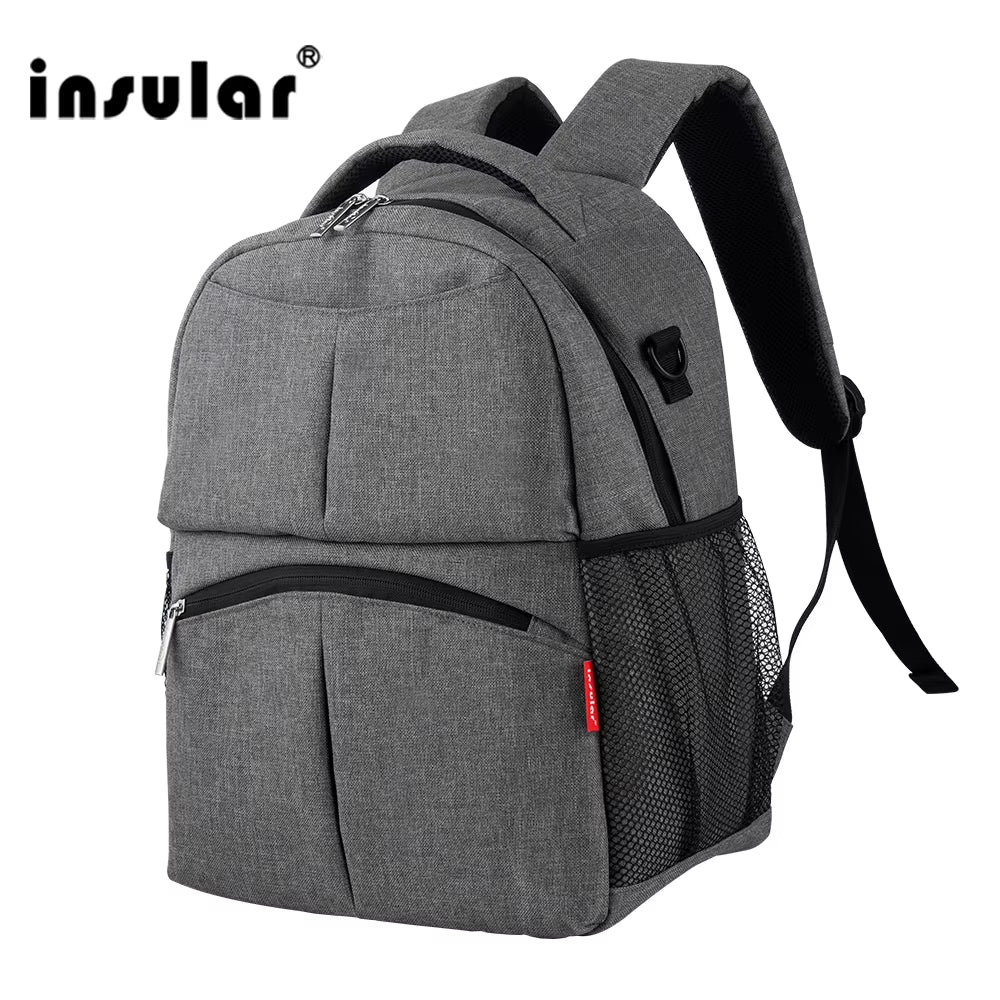 Brand New Style Solid Color Baby Diaper Bags Backpacks Multifunctional Mommy Bags Backpacks Waterproof Nappy Backpacks