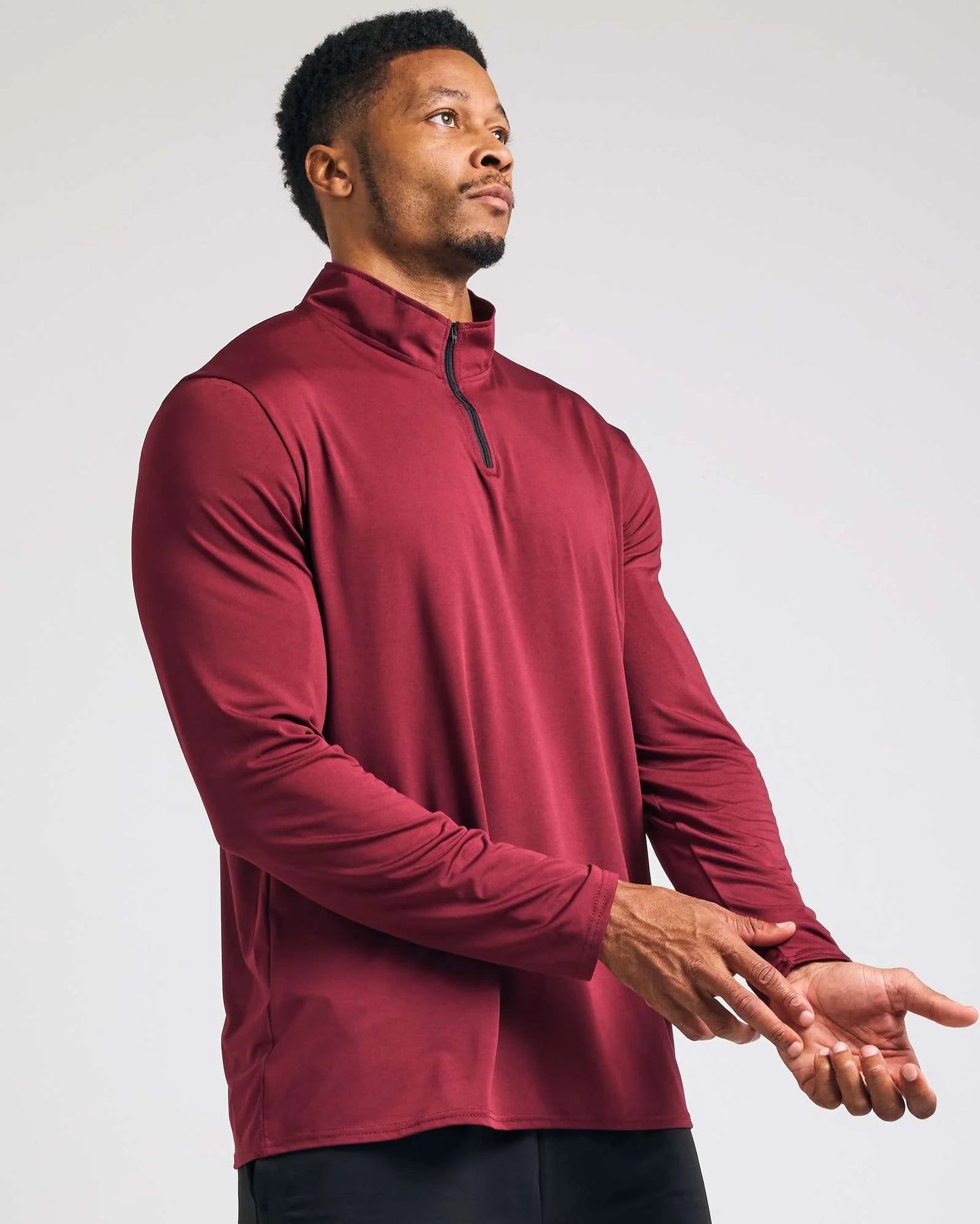3 Pack: Men'S Dry-Fit Active Quarter Zip Long Sleeve Athletic Performance Pullover (Available in Big & Tall)