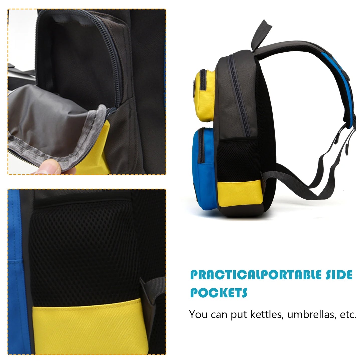 Robot Backpacks,Cute Daycare Backpacks Book Bags Yellow