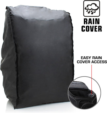 Camera Backpack for Photographers Dslr/Slr/Mirrorless Photography Camera Bag with Laptop Compartment, Waterproof Rain Cover & Tripod Holder, Compatible with Canon/Nikon/Sony (Black)