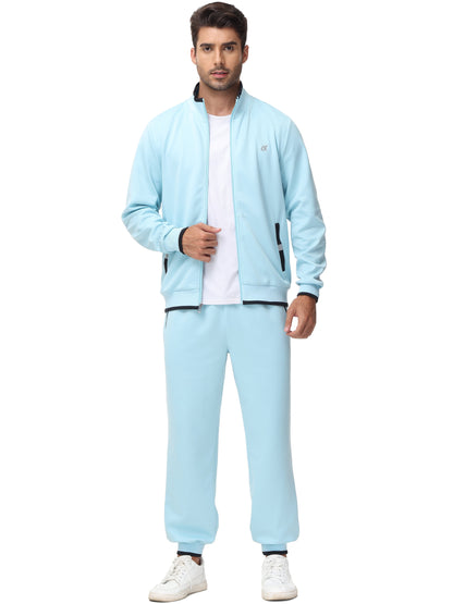 Men'S Tracksuits Sweatsuits for Men Set Track Suits 2 Piece Casual Athletic Jogging Warm up Full Zip Sweat Suits Grayblue S