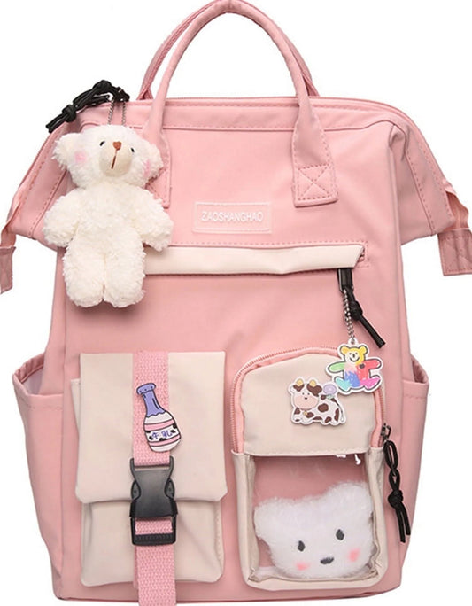 School Backpack for Elementary Primary Middle Kawaii School Bag for Teens Student Bookbag Back to School Bag