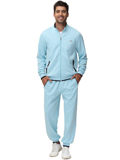 Men'S Tracksuits Sweatsuits for Men Set Track Suits 2 Piece Casual Athletic Jogging Warm up Full Zip Sweat Suits Grayblue S
