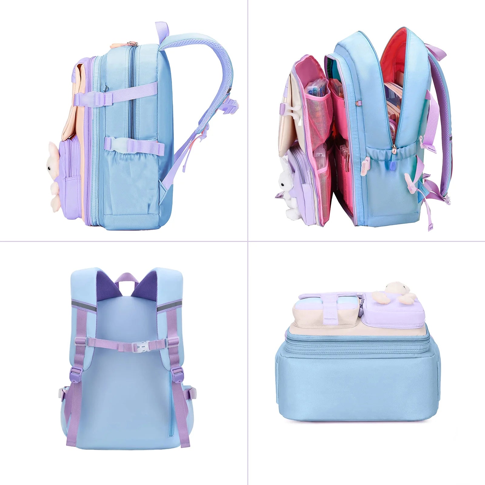 Backpacks Bunny School Backpack Cute Backpack Laptop Bag School Bookbag, Blue