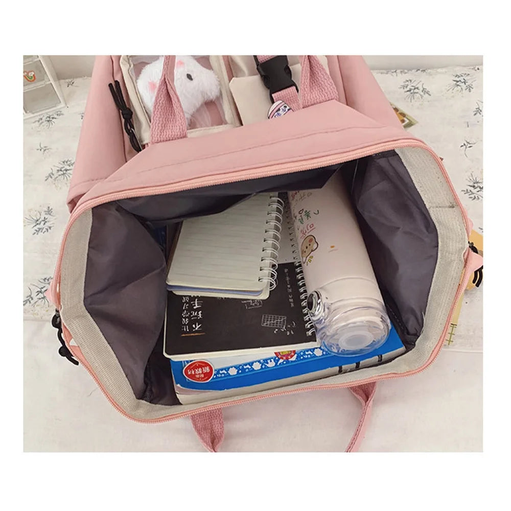 School Backpack for Elementary Primary Middle Kawaii School Bag for Teens Student Bookbag Back to School Bag