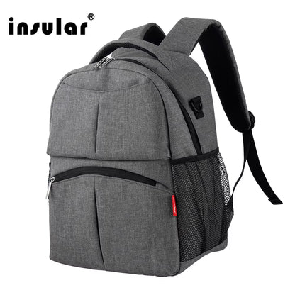 Brand New Style Solid Color Baby Diaper Bags Backpacks Multifunctional Mommy Bags Backpacks Waterproof Nappy Backpacks