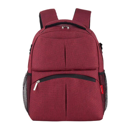 Brand New Style Solid Color Baby Diaper Bags Backpacks Multifunctional Mommy Bags Backpacks Waterproof Nappy Backpacks
