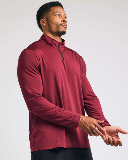 3 Pack: Men'S Dry-Fit Active Quarter Zip Long Sleeve Athletic Performance Pullover (Available in Big & Tall)