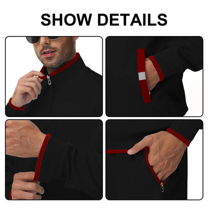 Men'S Tracksuits Sweatsuits for Men Set Track Suits 2 Piece Casual Athletic Jogging Warm up Full Zip Sweat Suits Black XL