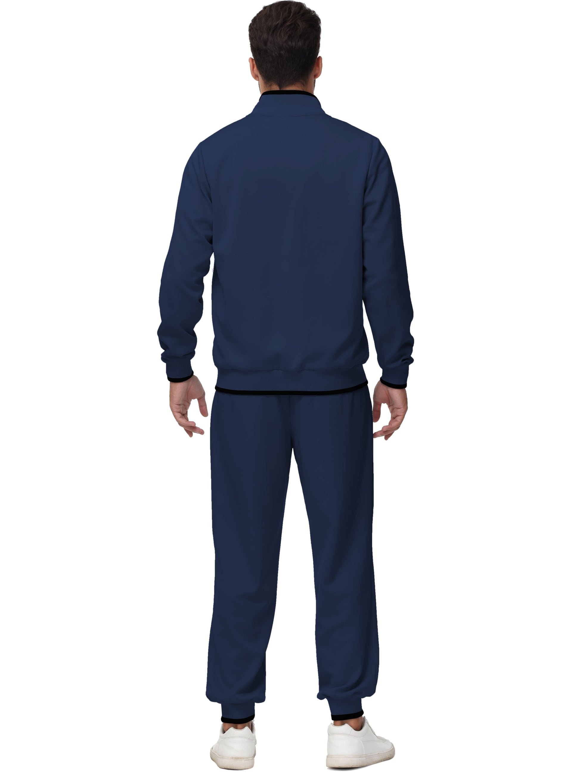 Men'S Tracksuits Sweatsuits for Men Set Track Suits 2 Piece Casual Athletic Jogging Warm up Full Zip Sweat Suits Navy XL